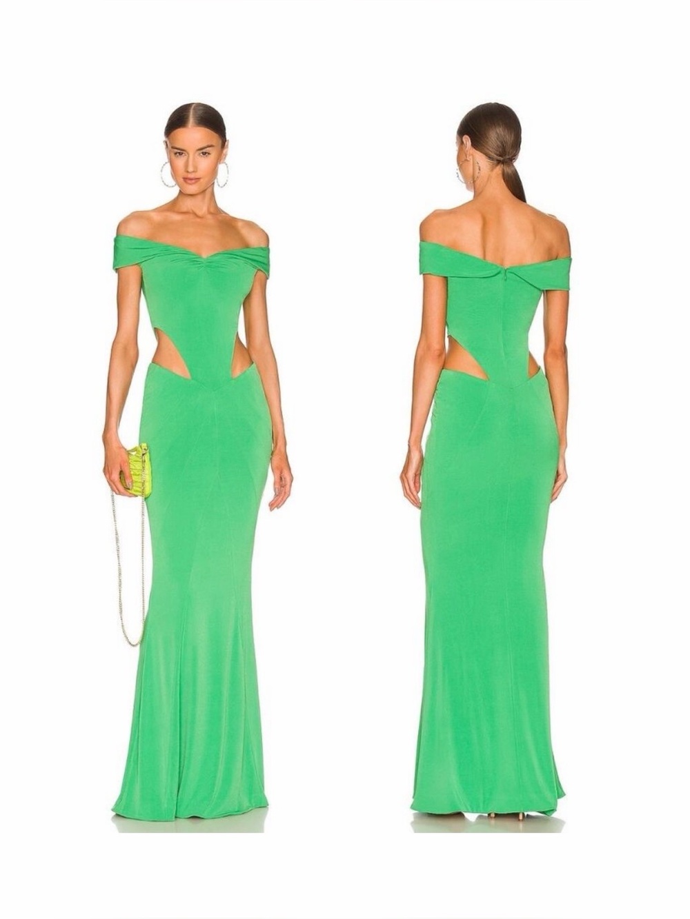 Retrofete Giada Dress Cutout Waist Classy Formal Gala Prom Party Events XS